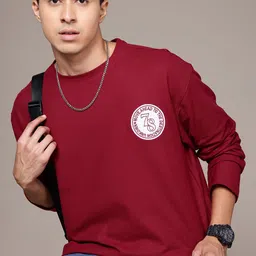 Roadster The Lifestyle Co. Round Neck Applique Detail Sweatshirt-image-85