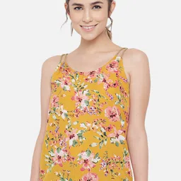 BAESD Floral Printed Shoulder Strapped Crepe Top-image-36