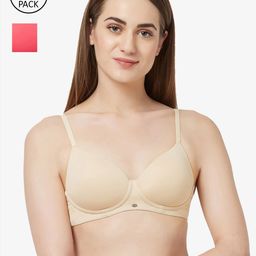 Soie Pack Of 2 Lightly Padded T-shirt Bras - CB-123NUDE/ROSE-picture-53