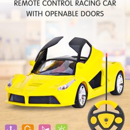 Remote Control Racing Car with Openable Doors Scale Ratio 1:16 - Yellow-19