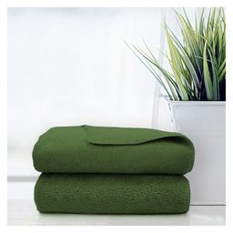 Sassoon Caldezonia Microfiber Hand Towel 450 GSM Set of 2 - Green-12