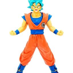 Awestuffs Dragonball Anime Super Saiyan Goku Blue Large Action Figure Limited Edition Figure Toy Statue Merchandise for Anime Lovers (18 cm)-image-50