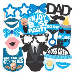Wobbox Happy Birthday Props, Boss Baby Theme Decoration Items Blue -Pack Of 16-image-59