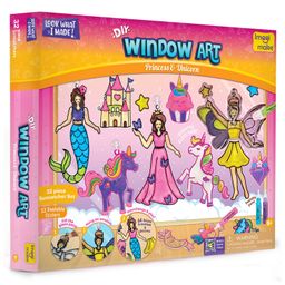 Imagi Make Window Art Unicorn & Princess Design Glass Painting Kit - Multicolour-25