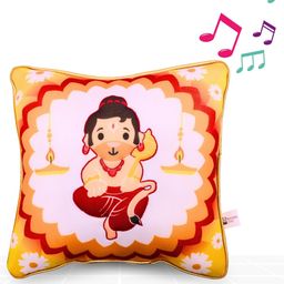 Panda's Box Hanuman Mantra Chanting Plush Pillow (25 cms)-picture-27