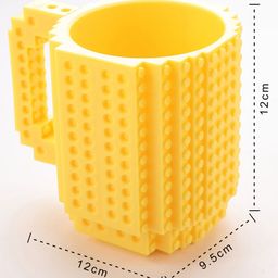 fab n funky Mug With Handle Yellow- 350 ml image 3