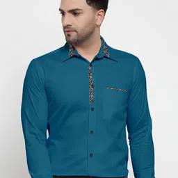 Metronaut Spread Collar Cotton Shirt-picture-2