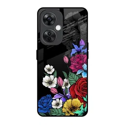QRIOH Floral Printed OnePlus Nord CE 3 Lite 5G Back Case Mobile Accessories-image-69