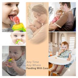 Enorme Silicone Lolipop Shape Multicolor Teething Soft Teether and Ring Style Food Fruit Feeder Nibbler Pacifier for Babies image 5