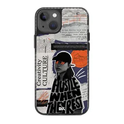 DailyObjects Hustle When They Rest Printed Impact Resistant iPhone 14 Super Slim Back Case-93
