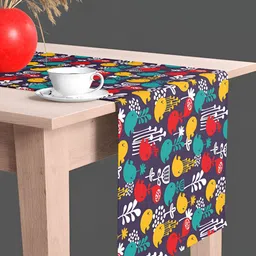 ArtzFolio Quirky Print Velvet Dining Centre Table Runner-image-56