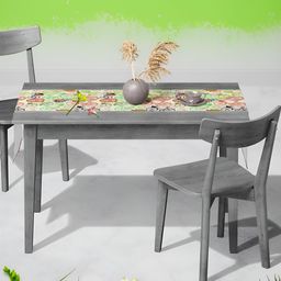 ArtzFolio Green & Pink Printed Table Runner-54