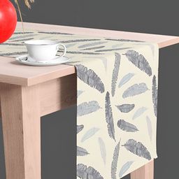 ArtzFolio White & Grey Digital Printed Table Runner-53