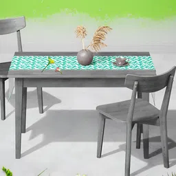 ArtzFolio Green & White Digital Printed Table Runner-5