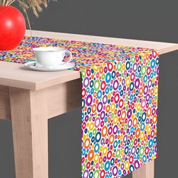 ArtzFolio White & Blue Digital Printed Table Runner-image-91