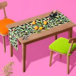 ArtzFolio Green & Beige Digital Printed Table Runner-15