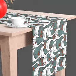 ArtzFolio Printed Velvet Dining Table Runner-34