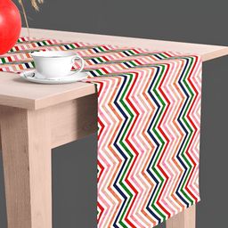 ArtzFolio White & Red Printed Table Runners-39