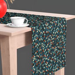ArtzFolio Blue & Beige Digital Printed Table Runner-11