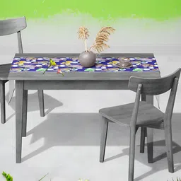 ArtzFolio  Blue & White Printed Table Runner-44