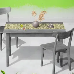 ArtzFolio Olive Green & Beige Digital Printed Table Runner-18