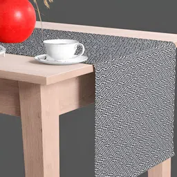 ArtzFolio White & Black Digital Printed Table Runner-14