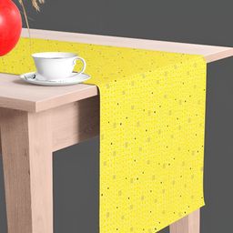 ArtzFolio Printed Velvet Dining Table Runner-12
