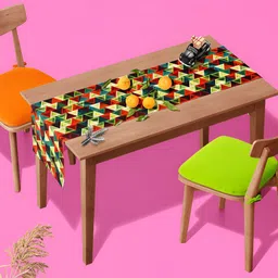 ArtzFolio Green & Red Digital Printed Table Runner-3