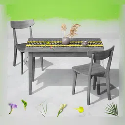 ArtzFolio Yellow & Black Digital Printed Table Runner-18