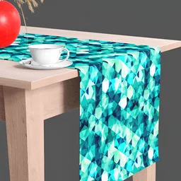 ArtzFolio Printed Rectangular Velvet Table Runner-5