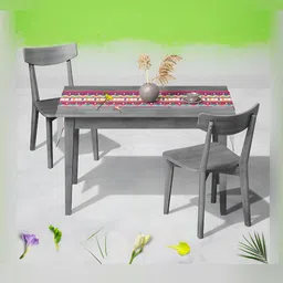 ArtzFolio Green & Purple Digital Printed Table Runner-21