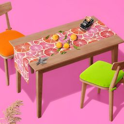 ArtzFolio Red & Pink Printed Table Runner-24