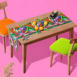 ArtzFolio Green Geometric Printed Table Runner-18