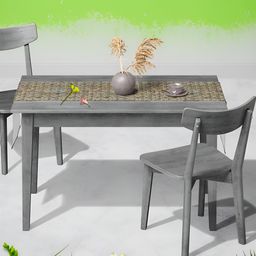 ArtzFolio Grey & Brown Digital Printed Table Runner-30