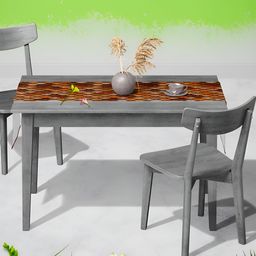 ArtzFolio Brown Digital Printed Table Runner-4