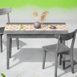ArtzFolio Yellow & Red Printed Table Runner for Dining & Center Table-40