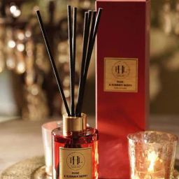 Pure Home and Living Red Glass Rose & Summer Berry Scented Diffuser (120ml)-image-55