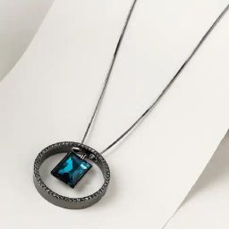 Sohi women's gemstone gaze pendant azure blue-38