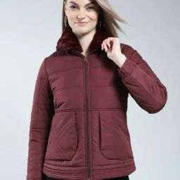Monte Carlo Maroon Regular Fit Jacket-image-48