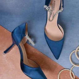 Ronnie Grey Women's Blue Ankle Strap Sandals-image-85