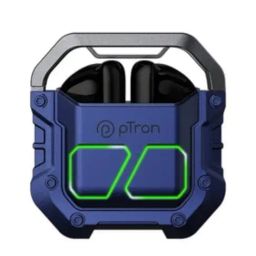 PTron Bassbuds Xtreme Bluetooth Truly Wireless Earbuds with Mic, 32 Hours Playtime (Blue & Black)-21