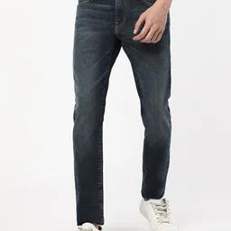 Passion Men Slim Fit Light Faded Stretchable Cotton Jeans-image-20