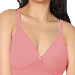 IN CARE Peach & Blue Non-Wired Full Coverage Push-Up Bra - Pack of 2 image 4