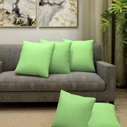 Klotthe Green Cotton Cushion Covers - Set of 5-image-67