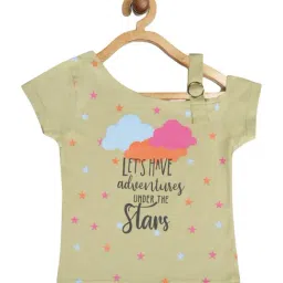 Tiny Girl Kids Fawn Printed Top-image-22