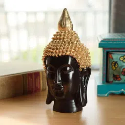 eCraftIndia Elegant Gold Hair Buddha Head-image-75