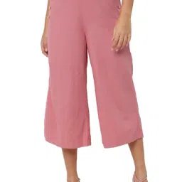 Allen Solly Pink Regular Fit Elasticated Culottes-picture-14