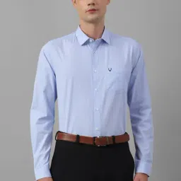 Allen Solly Blue Slim Fit Printed Shirt-picture-5
