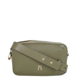 Tommy Hilfiger Green Polyurethane Solid Women Camera Bag-15