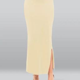 Lyra Walnut Cream Saree Shapewear-image-61